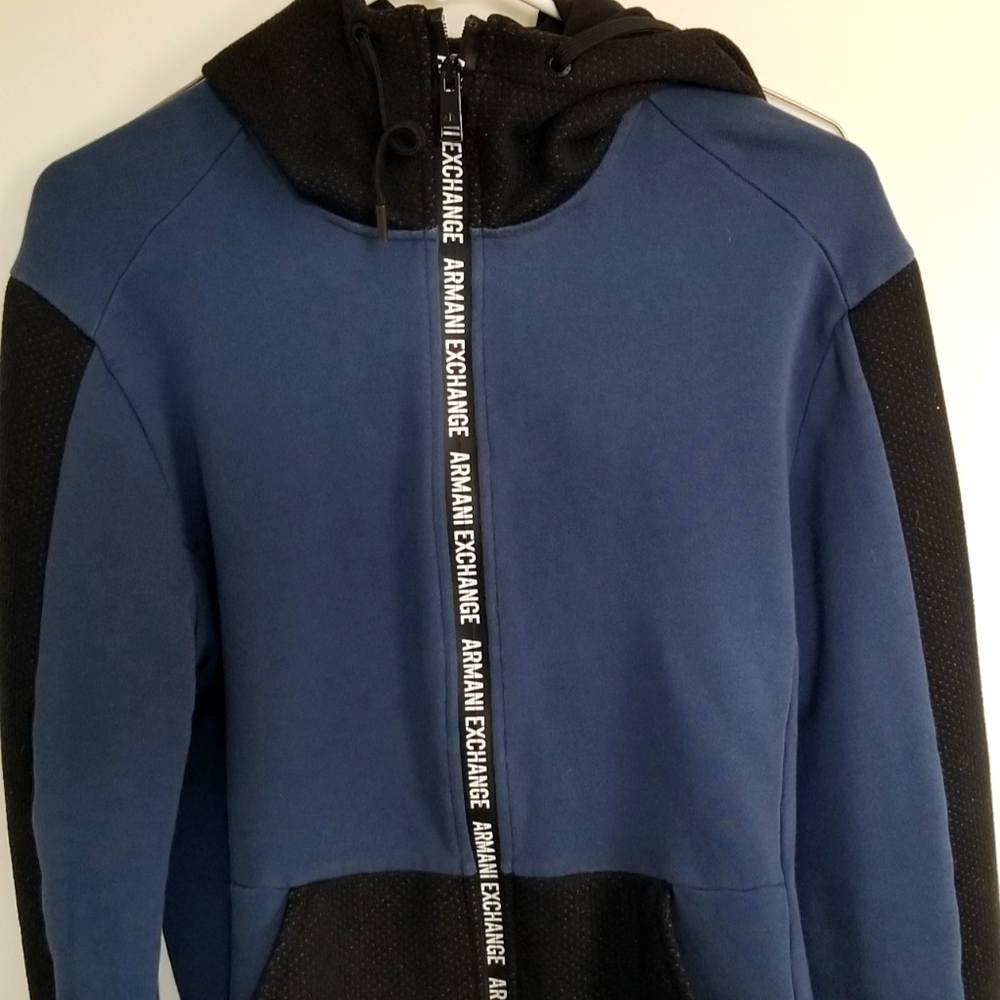 MENS ARMANI EXCHANGE ZIP UP HOODIE
